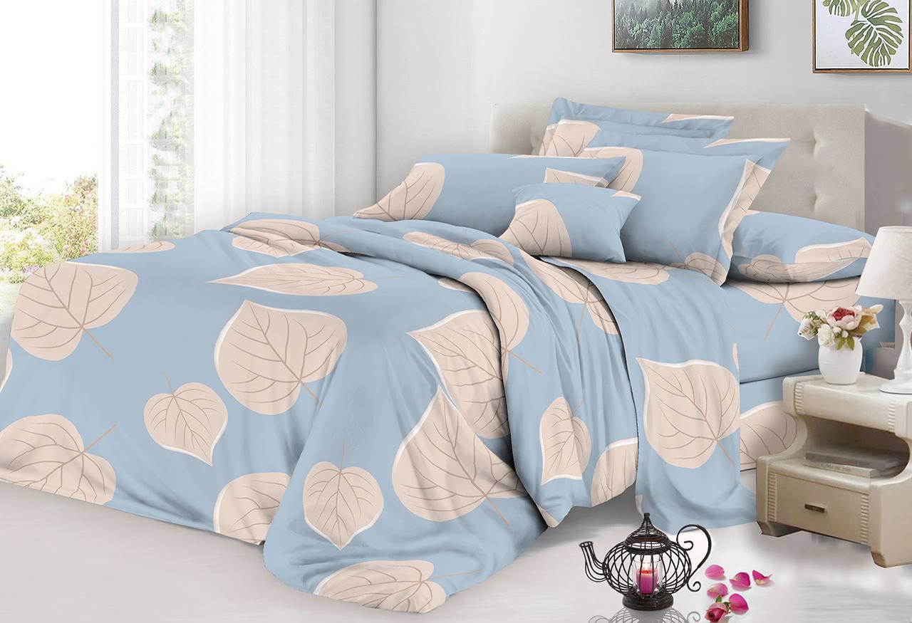 Комплект постільної білизни Vital Textile бязь 3D Premium євро 200х220 см (BPe-345)