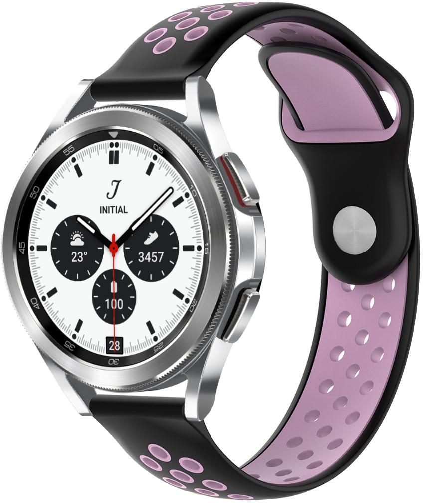 Ремінець Sport для Galaxy Watch 4 Classic 42 мм Pink Black (23480-49)