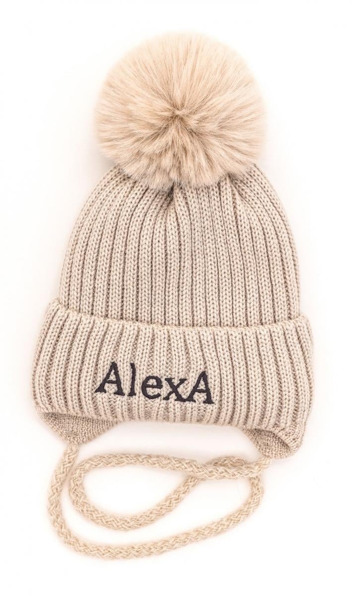 Шапка дитяча зимова Alex Джейн 38-42 см Бежевий