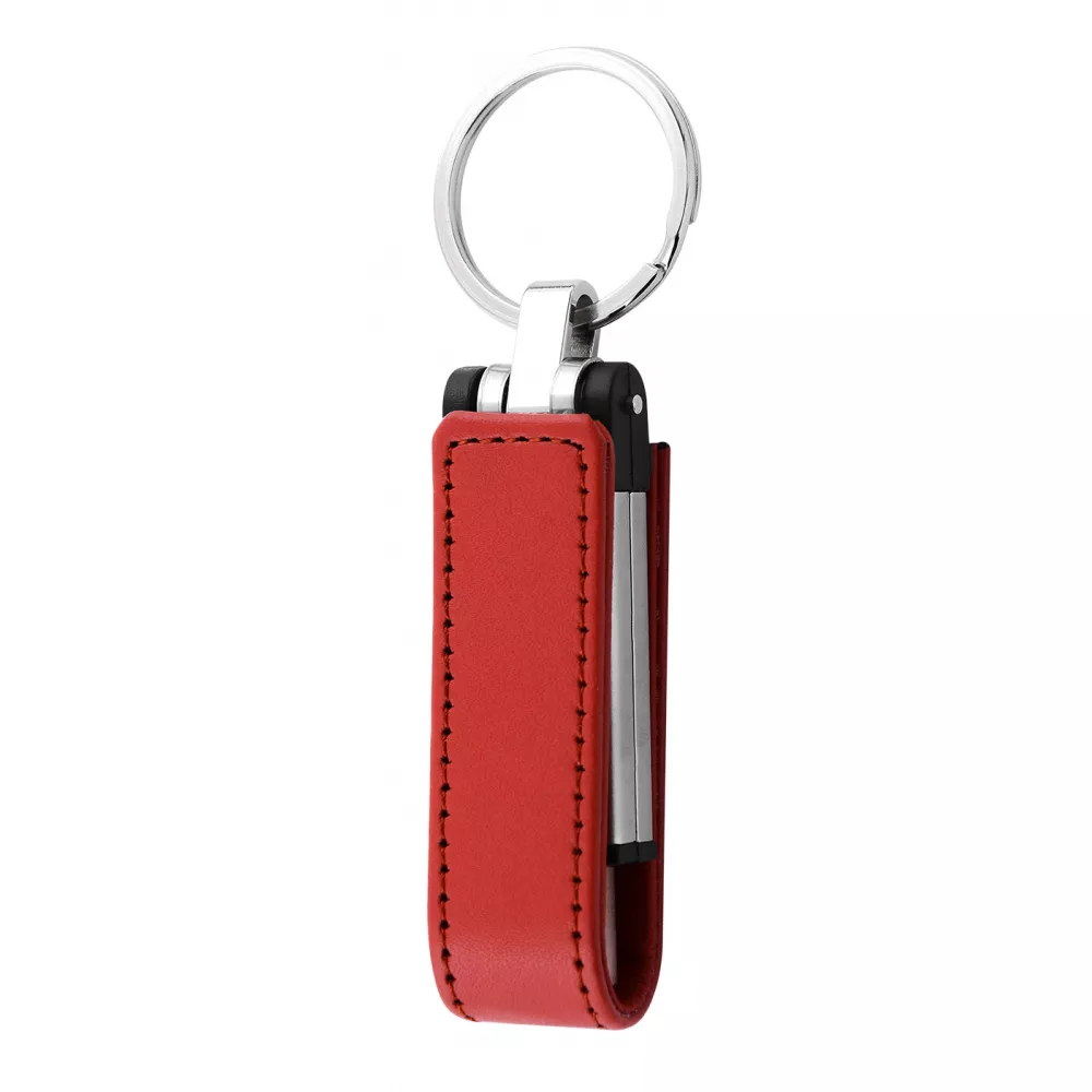 Флеш-память Leather Type With Ring 32 Гб USB 3.0 Brown