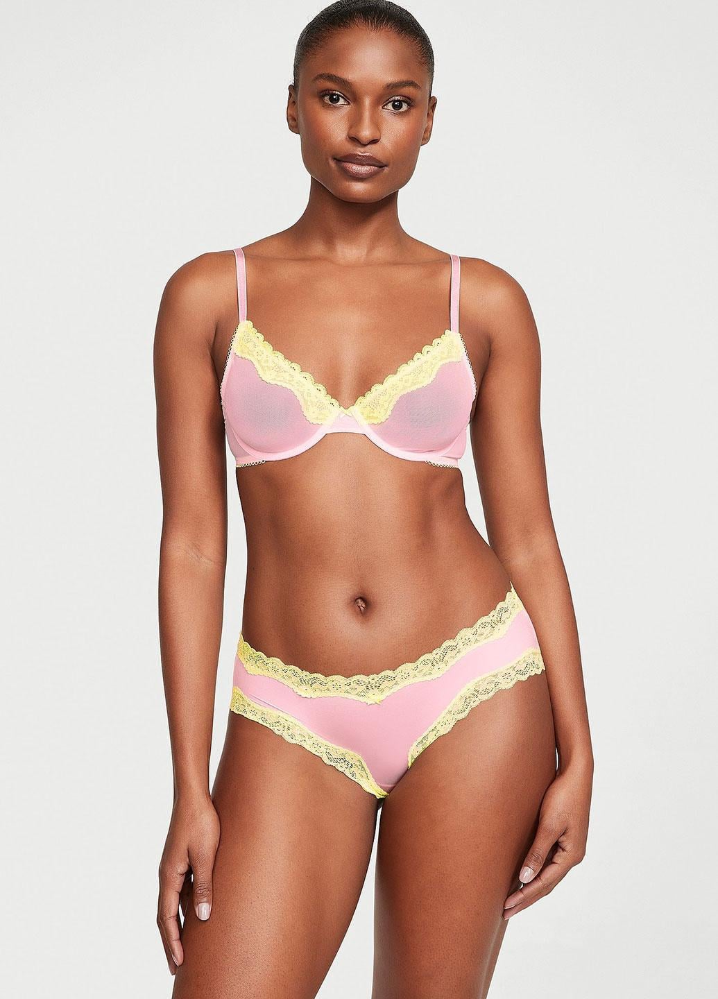 Комплект Victoria's Secret 34C/M Рожевий (70400231719QFK34C/M)