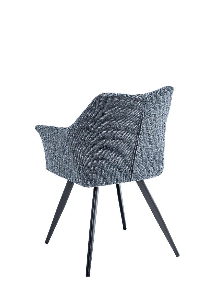 Стул Intarsio STEFAN Черный/Темно-серый - фото 5