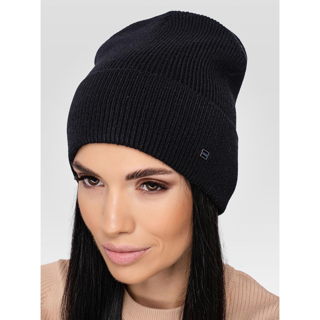 Шапка женская шерстяная Leks ДИРОЛ one size Черный