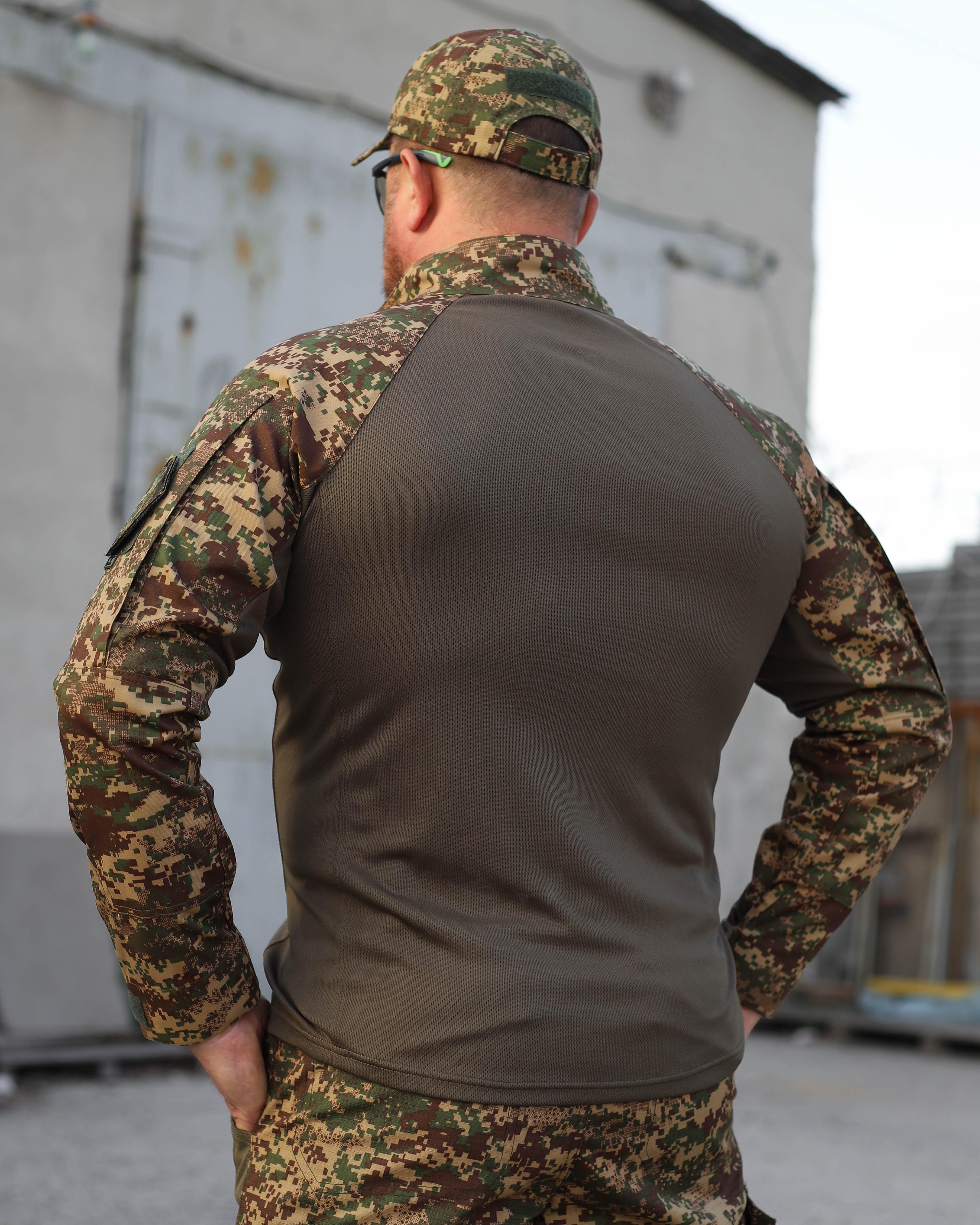 Рубашка CoolPass Хищник длинный рукав р. 54 Хаки (18050536) - фото 5 Рубашка CoolPass Хищник длинный рукав р. 54 Хаки (18050536) - фото 5