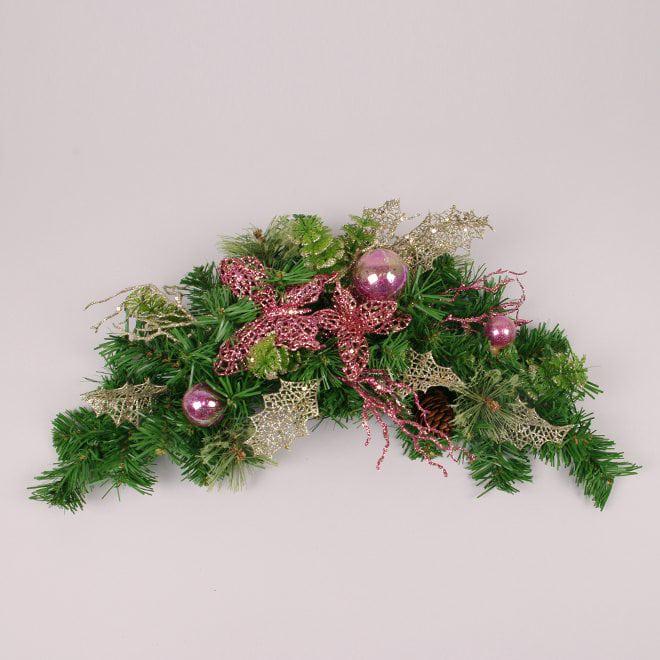 Новогодняя композиция Flora настенная 50 см (5683)