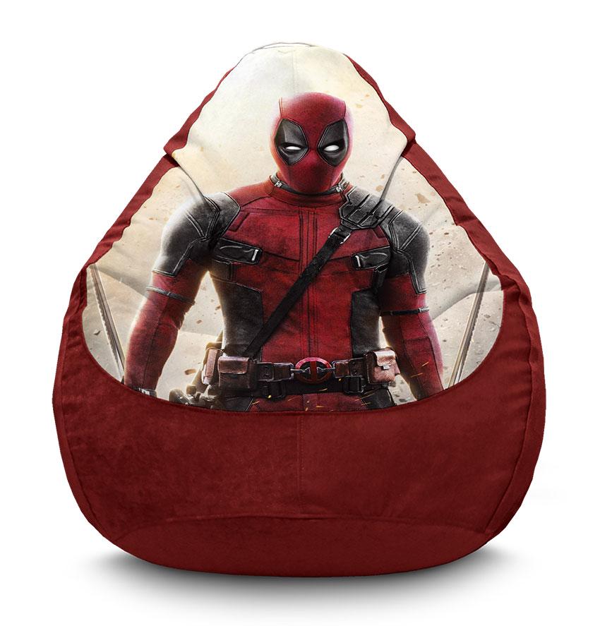 Кресло-мешок iPuff Deadpool Film Comedy флок XXL 90х125 см Бордовый (113912-1) Кресло-мешок iPuff Deadpool Film Comedy флок XXL 90х125 см Бордовый (113912-1)