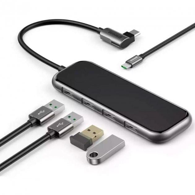 Хаб Baseus 5в1 Superlative Multifunctional Type-C to 4xUSB 3.0/PD