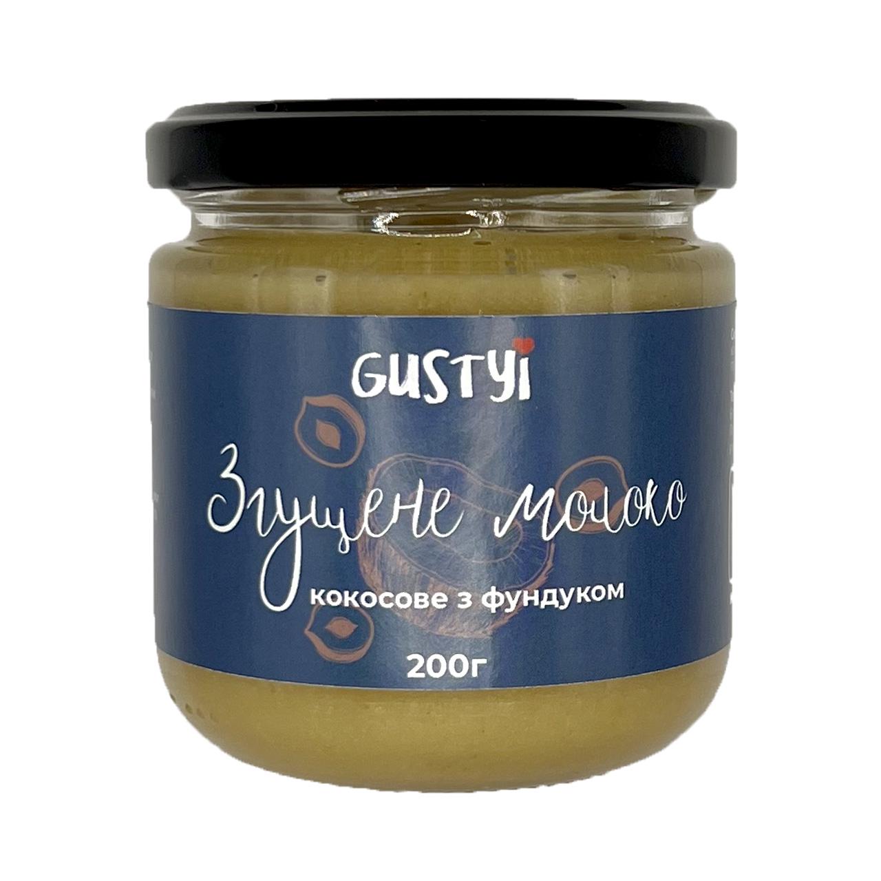 Кокосове згущене молоко з фундуком ТМ Gustyi 200 г (10817826) Кокосове згущене молоко з фундуком ТМ Gustyi 200 г (10817826)