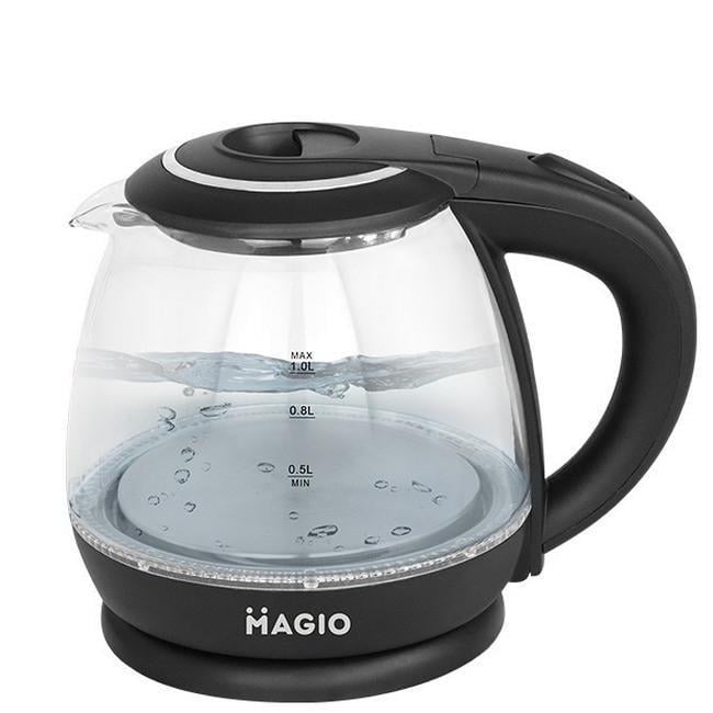 Електрочайник скляний Magio МG-496 1 л (iz14326)