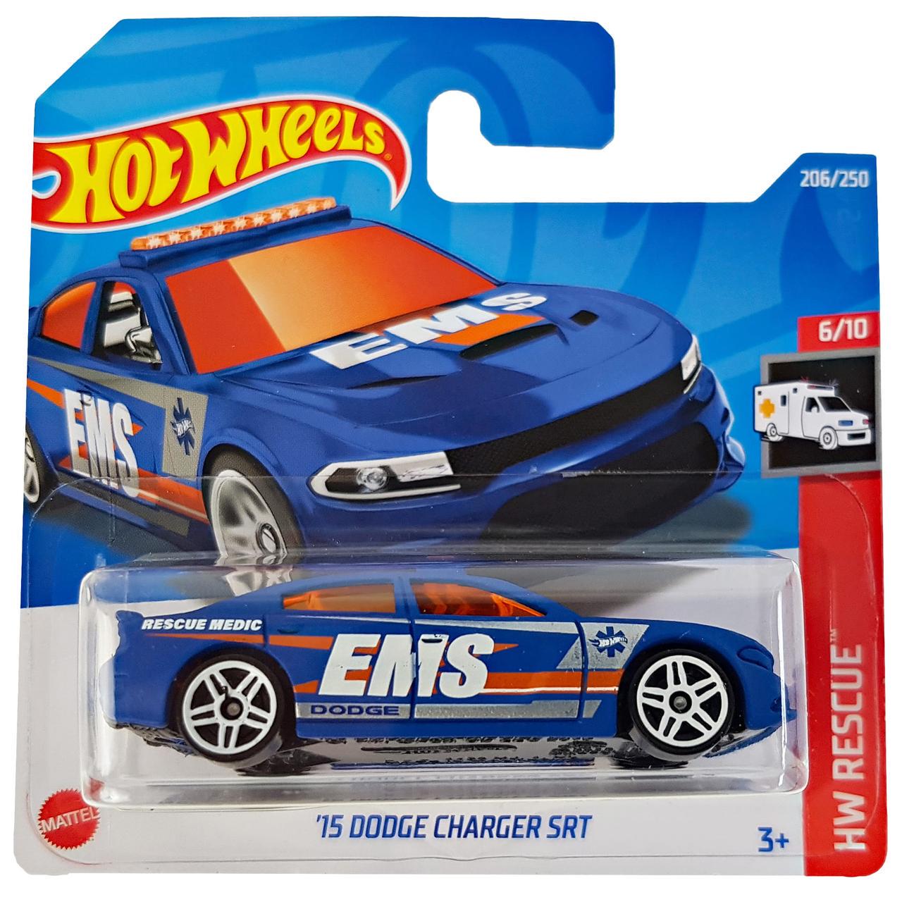 Машинка Hot Wheels Mattel 15 Dodge Charger SRT коллекция HW Rescue (HCW24)