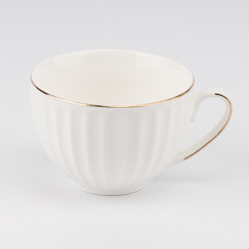 Набор чашек с блюдцами Хрустальная грань 230 мл на 6 персон (90905) - фото 4