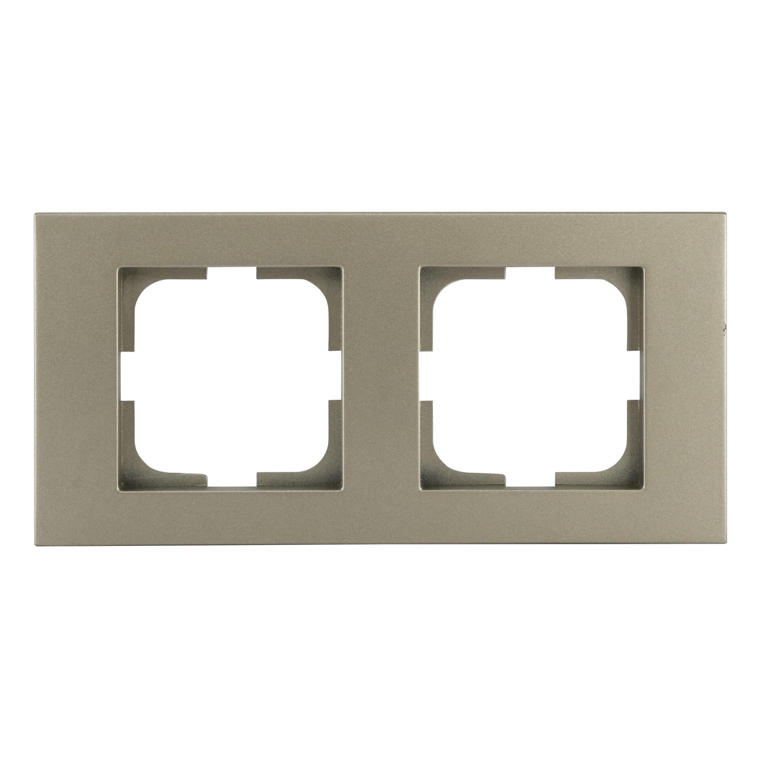 Рамка на 2 секции Grano Ovivo Electric Антрацит