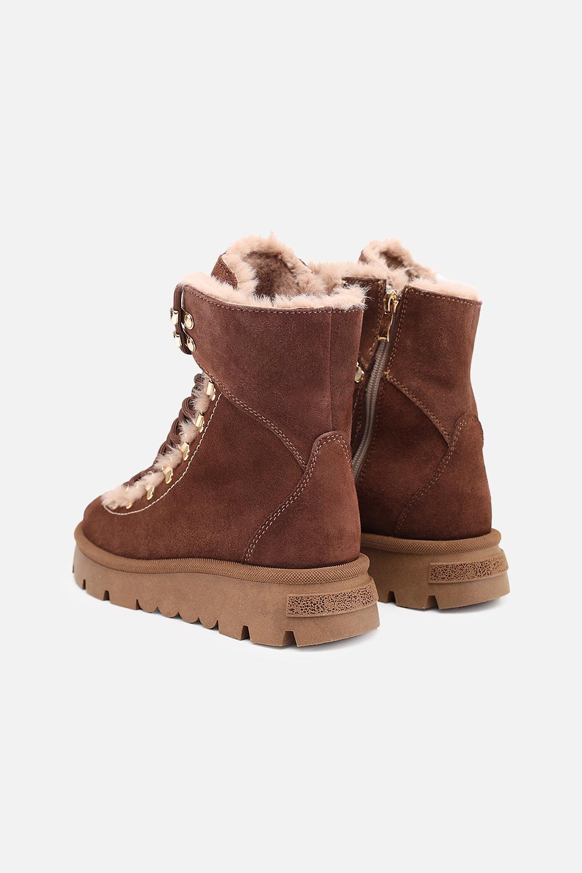 Ботинки женские Yuki ЦБ-00280991 р. 37 Шоколад (SKT001076884) - фото 5 Ботинки женские Yuki ЦБ-00280991 р. 37 Шоколад (SKT001076884) - фото 5