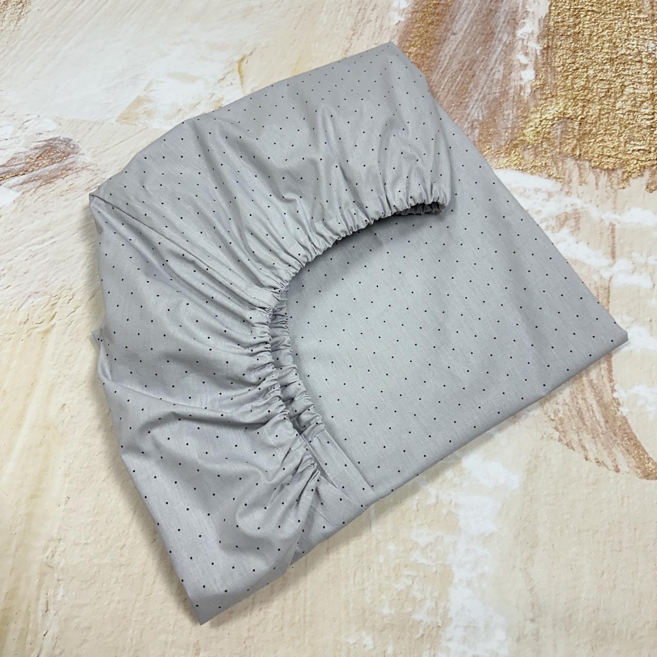 Простирадло на резинці в дитяче ліжко 120х60х20 Сірий (2430472070)