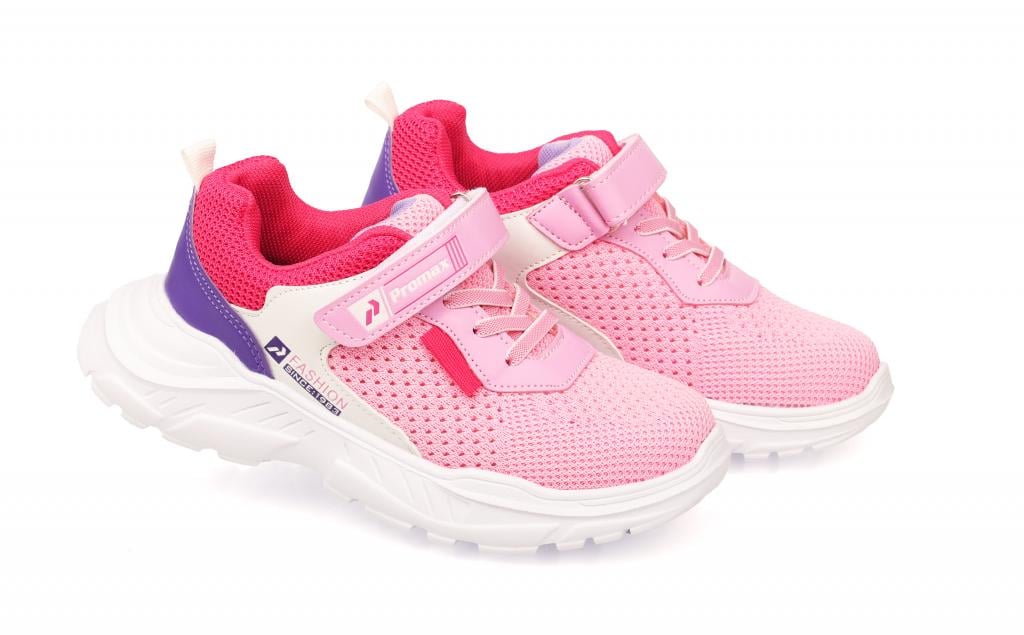 Кроссовки для девочек 1615-1 в сетку р. 26 Розовый