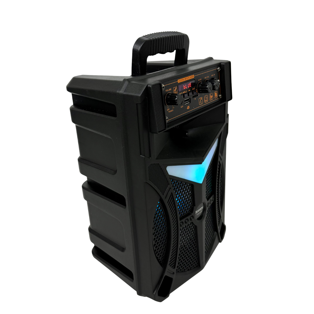 Портативна колонка акумуляторна Bluetooth з мікрофоном для караоке 20 Вт 8" Чорний (TTD-8243)