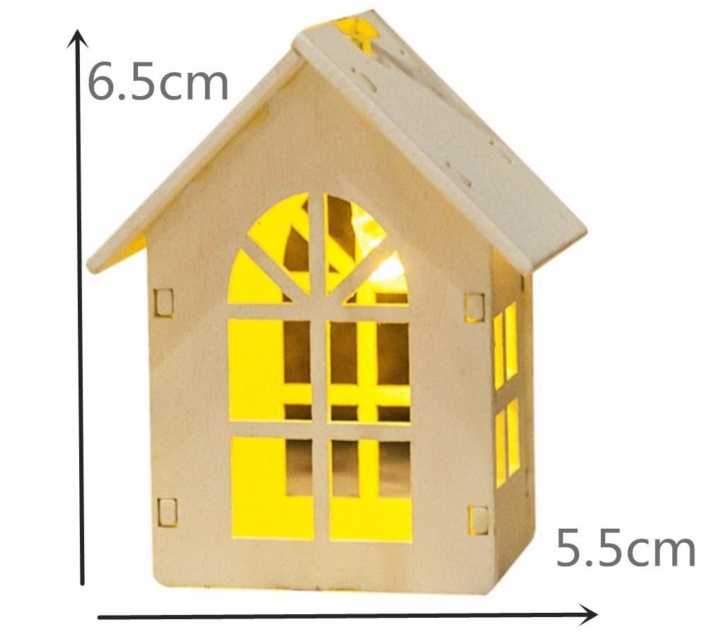 Гирлянда Домики деревянные 10 шт. 2 м на батарейках (H2M10L) - фото 4 Гирлянда Домики деревянные 10 шт. 2 м на батарейках (H2M10L) - фото 4