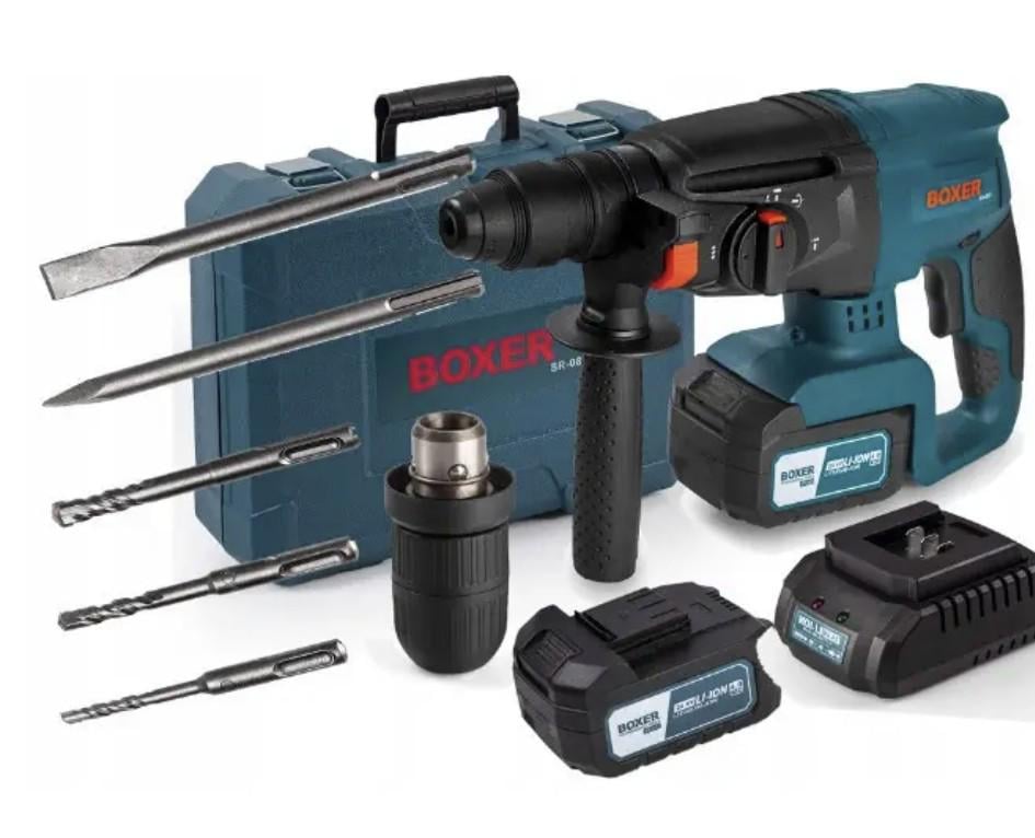 Перфоратор аккумуляторный SR-083 24V Li-Ion 2x4.0 Ah SDS с 3 режимами работы 2.1 Дж плавная регулировка скорости (SR-083) Перфоратор аккумуляторный SR-083 24V Li-Ion 2x4.0 Ah SDS с 3 режимами работы 2.1 Дж плавная регулировка скорости (SR-083)