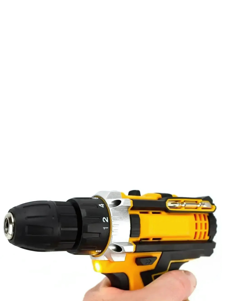 Дриль-шуруповерт акумуляторний 12V 1350 об/хв 24 предмети Жовто-Чорний (1663582196) - фото 11
