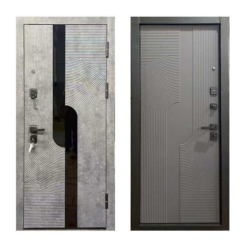 Дверь входная правая TD MM8007 2050x860 мм Бетон/Графитовый (33514861)