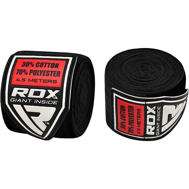 Бинты боксерские RDX Fibra 4,5 м Black (10401)