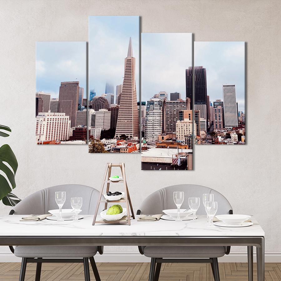 Картина город Вид на Сан-Франциско 129x90 см (A562-4)