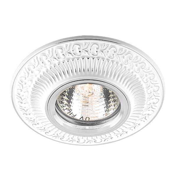 Точечный светильник не поворотный Feron DL6240 врезной под MR-16 Белый/Серебряный (00000014622)