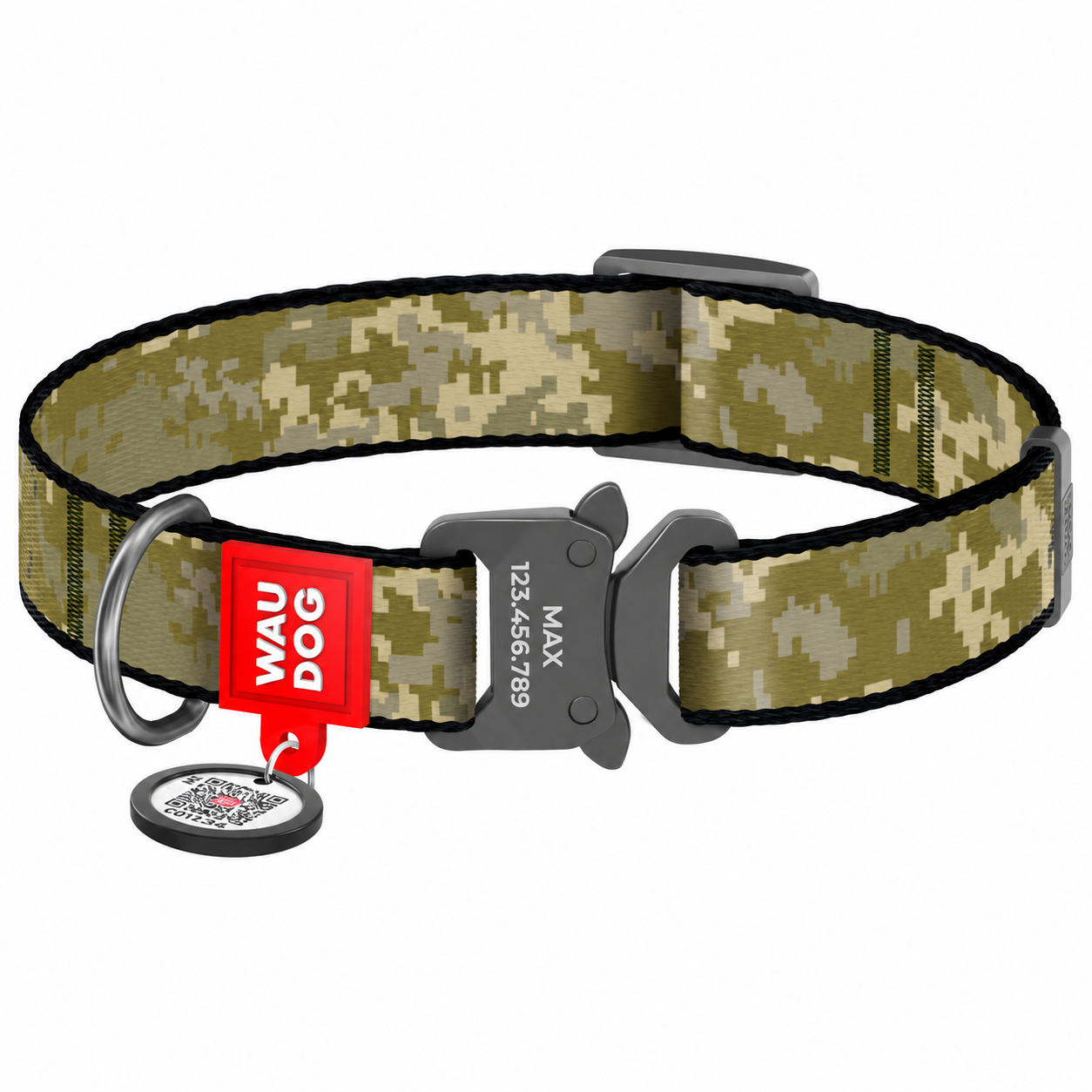 Нашийник для собак нейлоновий Waudog Nylon з QR-паспортом XL 37-58 см 25 мм (10352) Нашийник для собак нейлоновий Waudog Nylon з QR-паспортом XL 37-58 см 25 мм (10352)