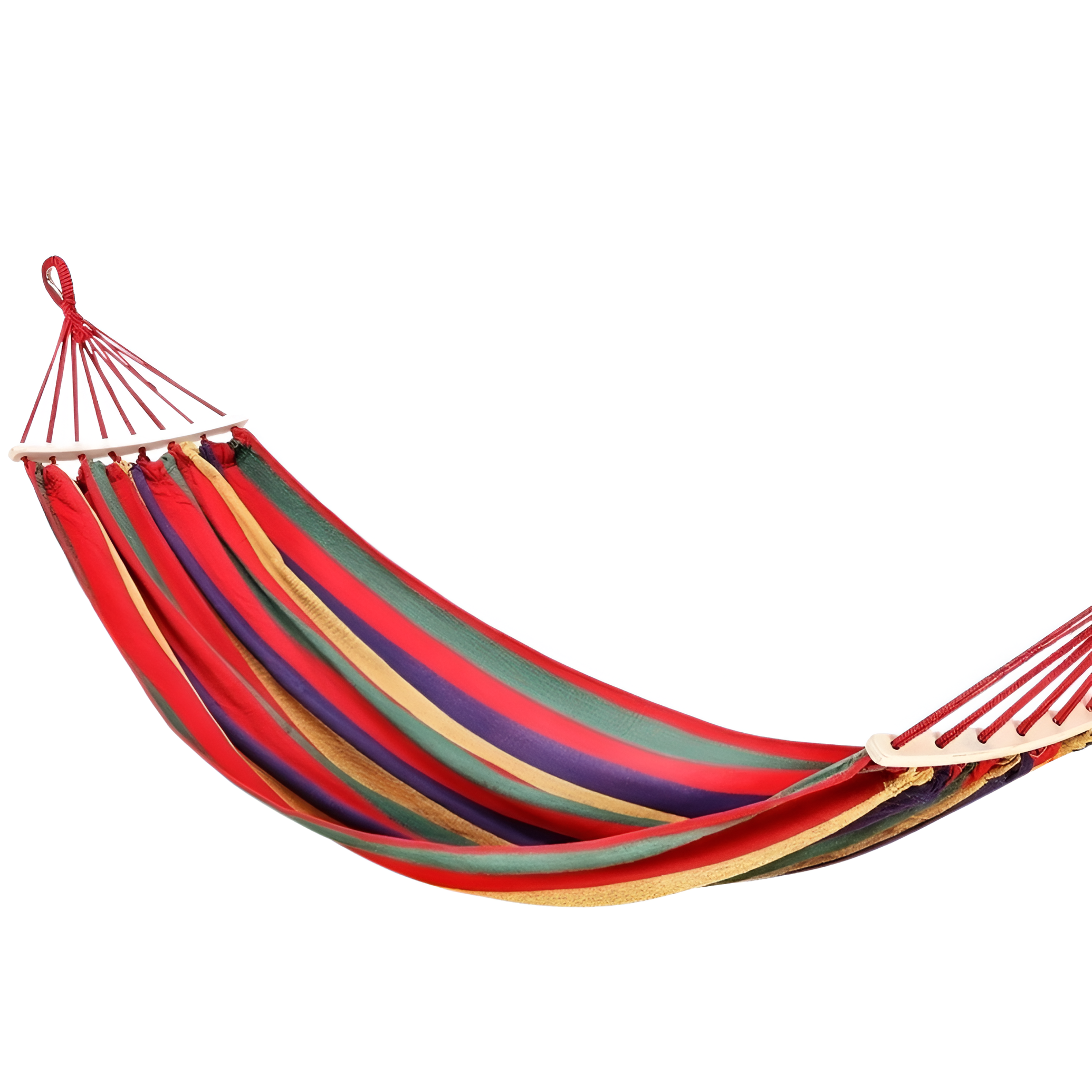 Гамак подвесной 200x80 см с планкой 40 см с чехлом Красный (400958)