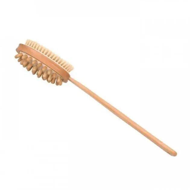 Щетка для сухого массажа Brush Wood Both side 2в1