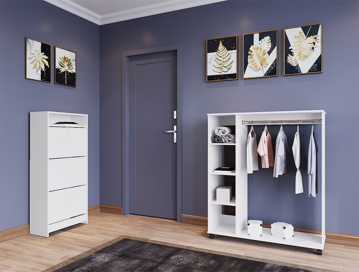 Гардеробна стійка Doros Д1 Білий (41510078) - фото 2 Гардеробна стійка Doros Д1 Білий (41510078) - фото 2