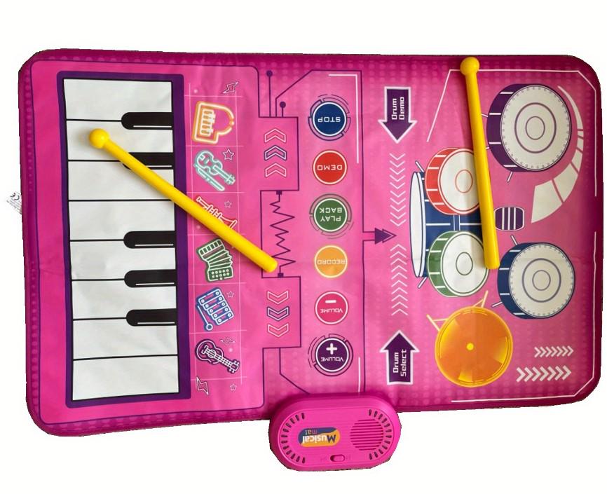 Коврик детский интерактивный Musical Play Mat танцевальный с музыкой 80х50 см (2104618821)