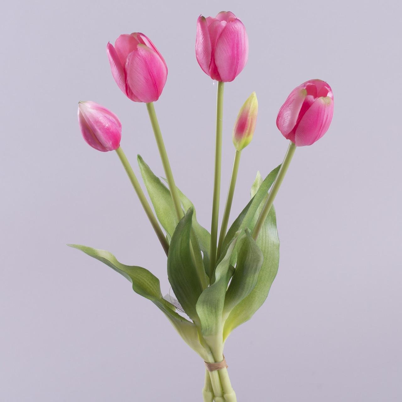 Букет Тюльпан полуоткрытый латекс Розовый (3894-3)
