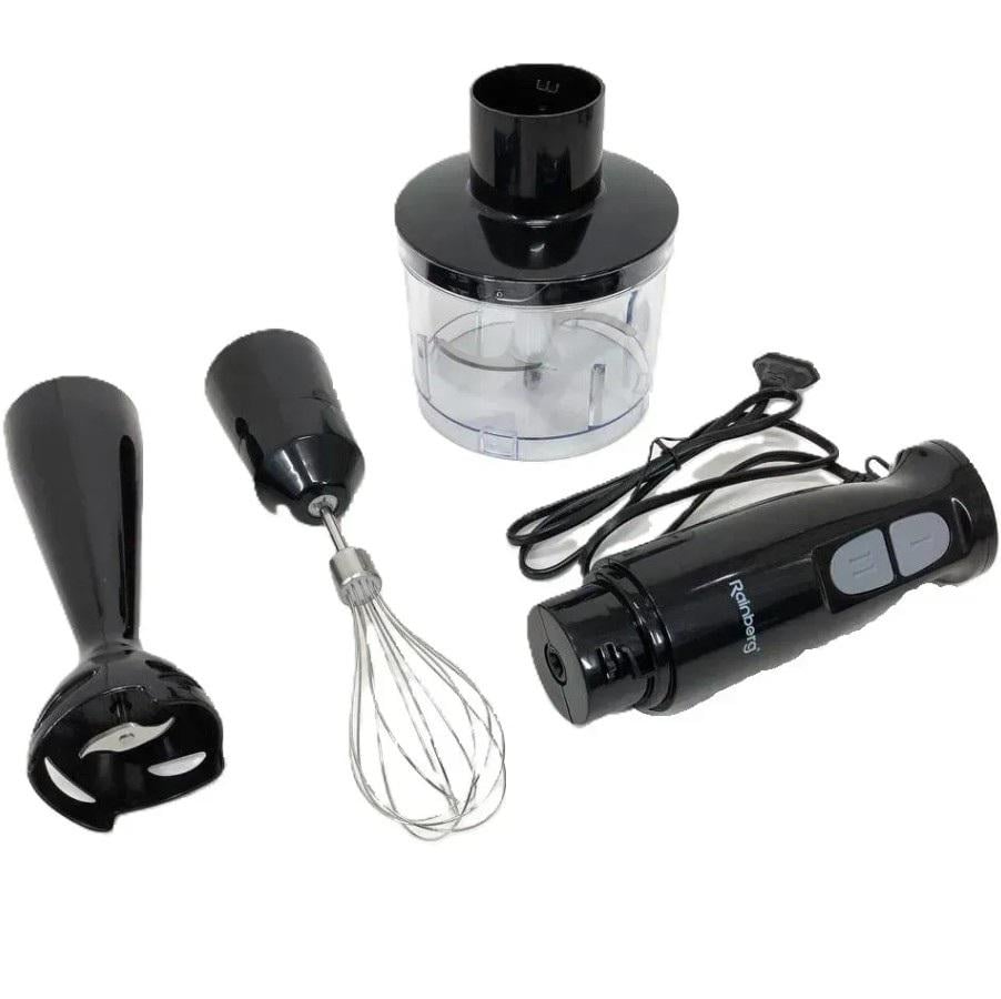 Блендер занурювальний Rainberg RB-2243 3в1 з міксером 500 Вт Чорний (186)