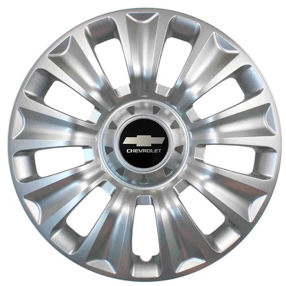 Колпаки SJS с логотипом Chevrolet 424 R16 4 шт. Серебряный (31006336)