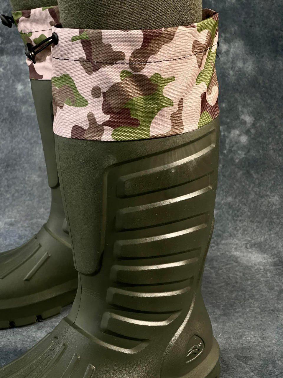 Сапоги резиновые GUM р. 44 Хаки с камуфляжем (8923р) - фото 2