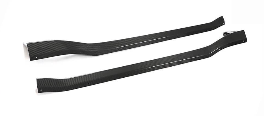 Боковые пороги DDCarbon V1 для Porsche 911 2018- гг. натуральный карбон (153001)