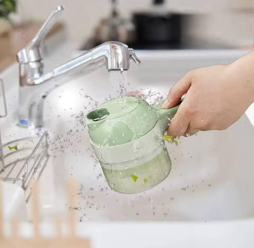 Овощерезка с насадками электрическая FOOD CHOPPER 4в1 (20223f4f) - фото 4 Овощерезка с насадками электрическая FOOD CHOPPER 4в1 (20223f4f) - фото 4