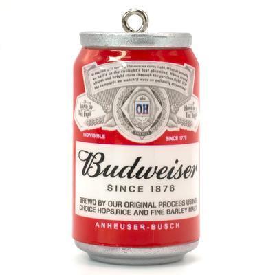 Подвеска брелок в виде банки Budweiser 45х23 мм 1 шт. (ПД4523р05)