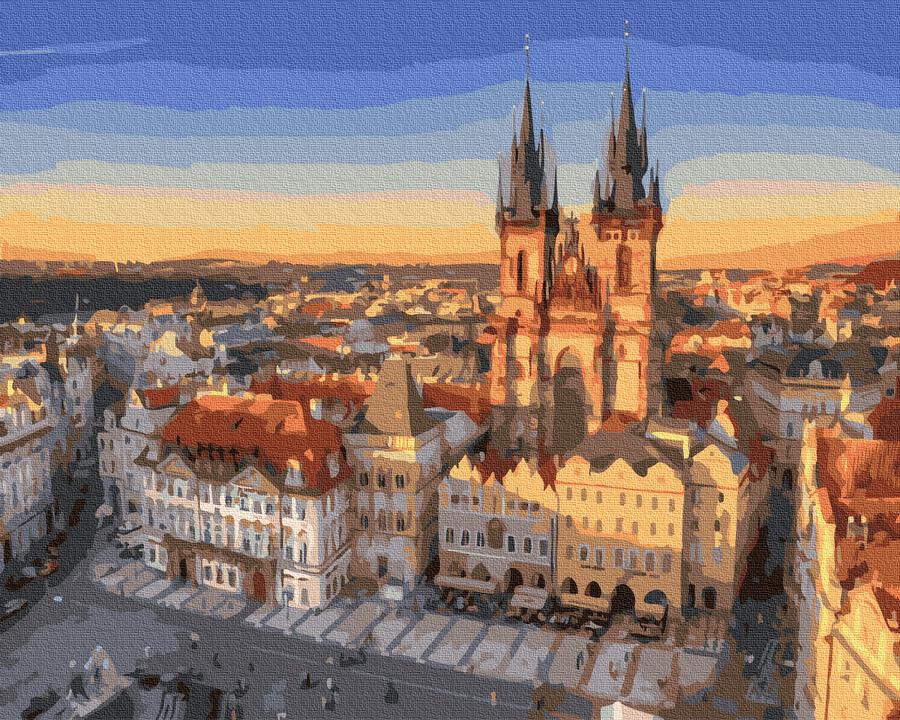 Картина по номерам Brushme Панорама на Прагу 40x50 см без коробки (BK-GX36125)