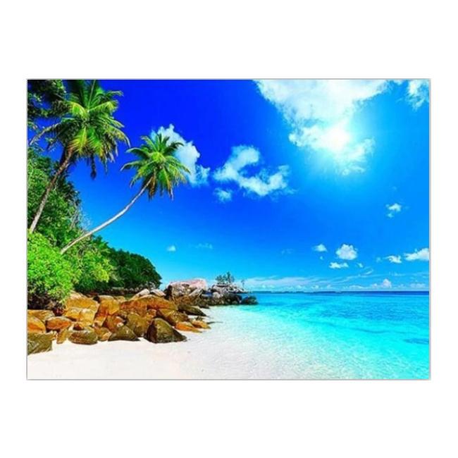 Алмазная вышивка мозаика Diy Райский уголок земли 30х40 см DZDP671