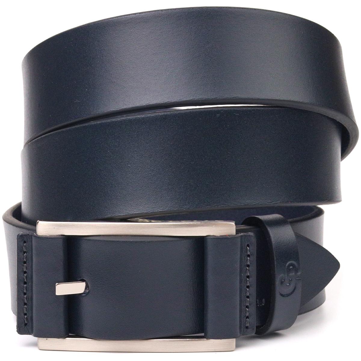 Ремень мужской GRANDE PELLE Leather Belt 21452 из натуральной кожи Синий (10847188)