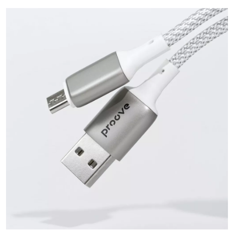 Кабель Proove Dense Metal USB to Lightning 2,4A 1 м White (12586694) - фото 2