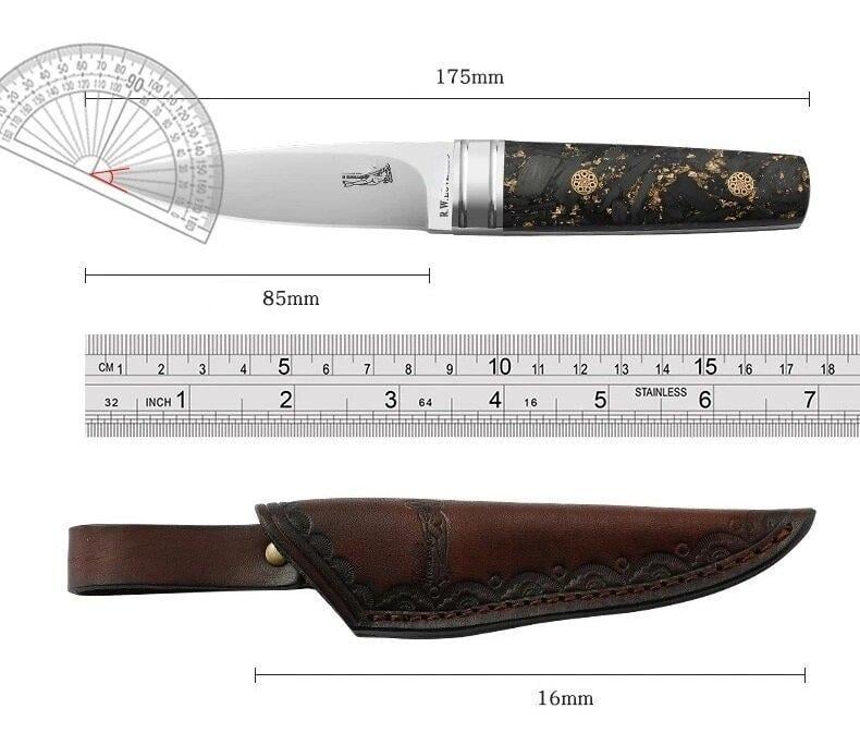 Ніж нескладний R. W. Loveless Marble M390 (2135686698) - фото 6 Ніж нескладний R. W. Loveless Marble M390 (2135686698) - фото 6