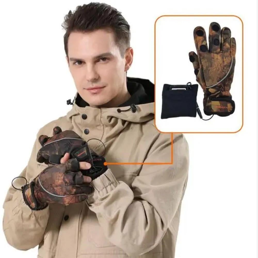 Зимние перчатки с подогревом Warmspace P2 3,7V 2000 mAh XL водонепроницаемые/с клапанами под пальцы для охоты - фото 4 Зимние перчатки с подогревом Warmspace P2 3,7V 2000 mAh XL водонепроницаемые/с клапанами под пальцы для охоты - фото 4