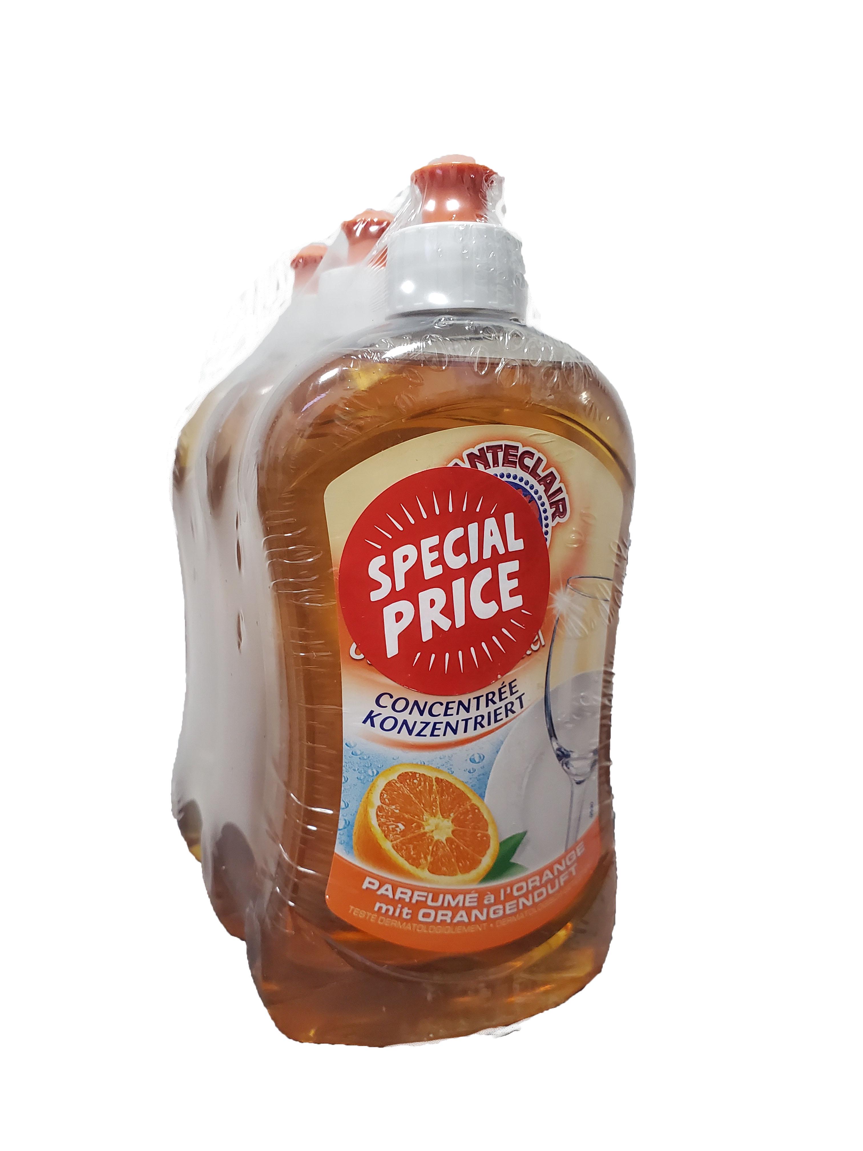 Засіб для миття посуду з апельсиновим ароматом Chante Clair 3 шт.500 мл Засіб для миття посуду з апельсиновим ароматом Chante Clair 3 шт.500 мл