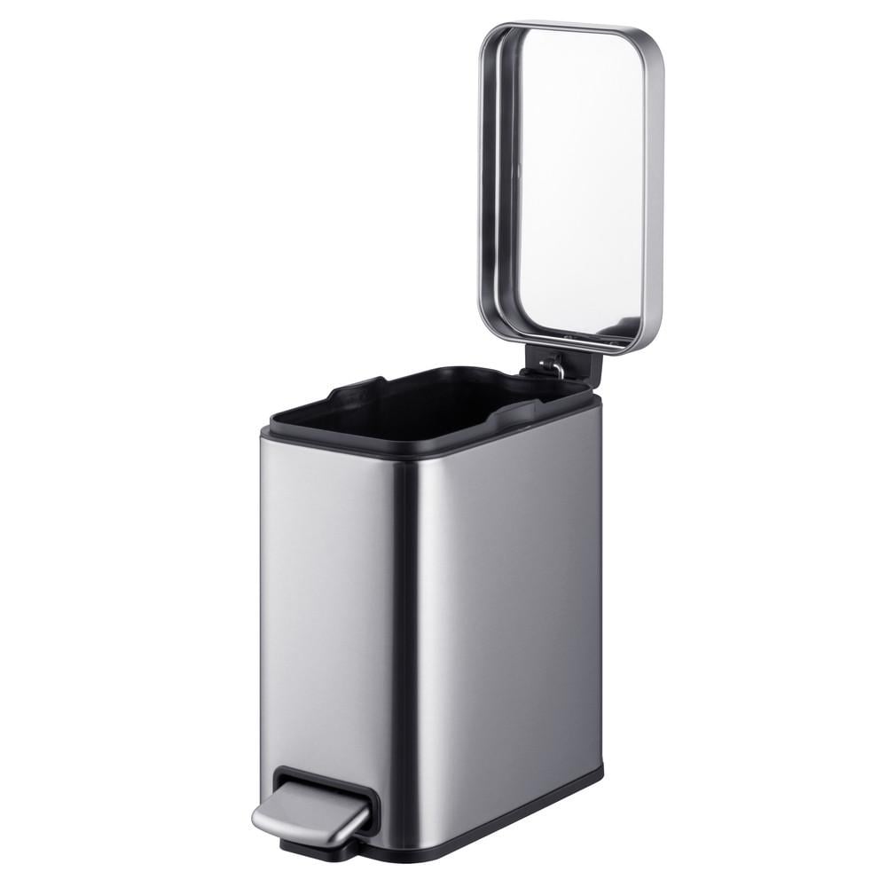 Відро для сміття з плавним закриттям MIXXUS Premium Quadro-TC0105 SS Color прямокутне 5 л Нержавіюча сталь (MI7062) - фото 6 Відро для сміття з плавним закриттям MIXXUS Premium Quadro-TC0105 SS Color прямокутне 5 л Нержавіюча сталь (MI7062) - фото 6