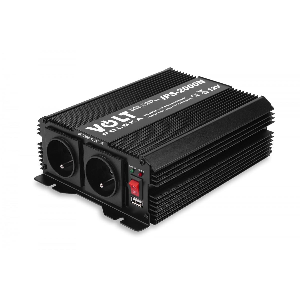 Преобразователь напряжения Volt Polska IPS 2000 N 12/230V 1000/2000W (3IPSN20012)