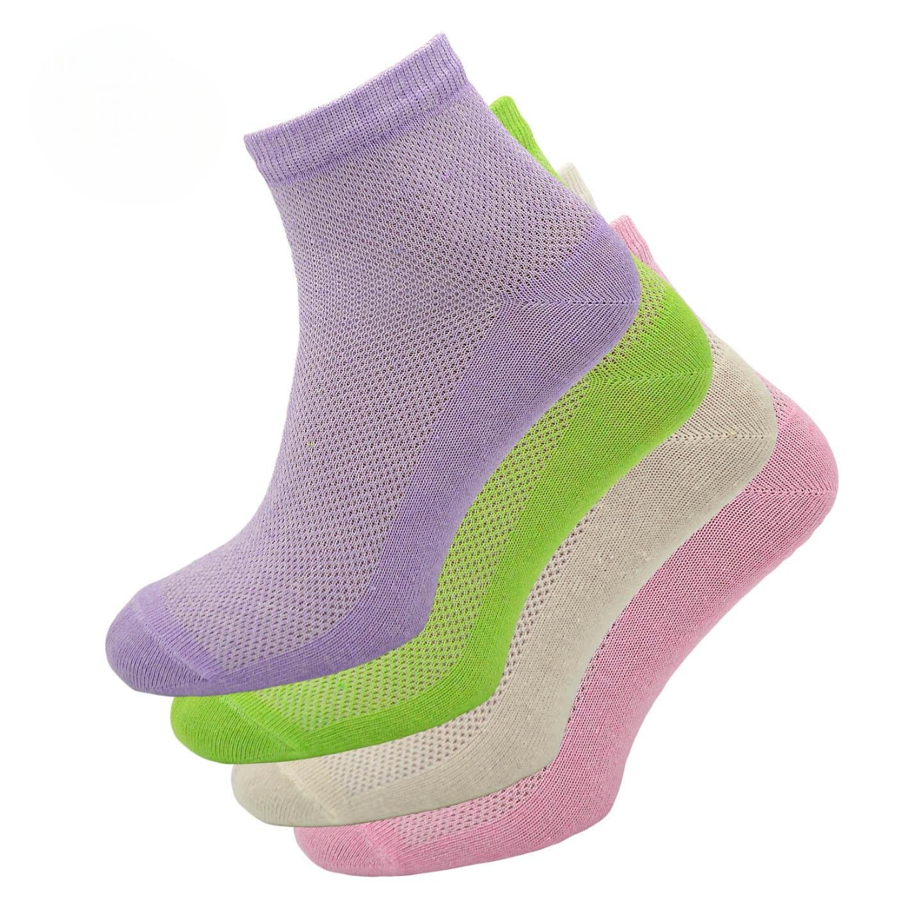 Шкарпетки жіночі у сітку Мілес 1817-1 спортивні р. 23-25 Асорті (64494)