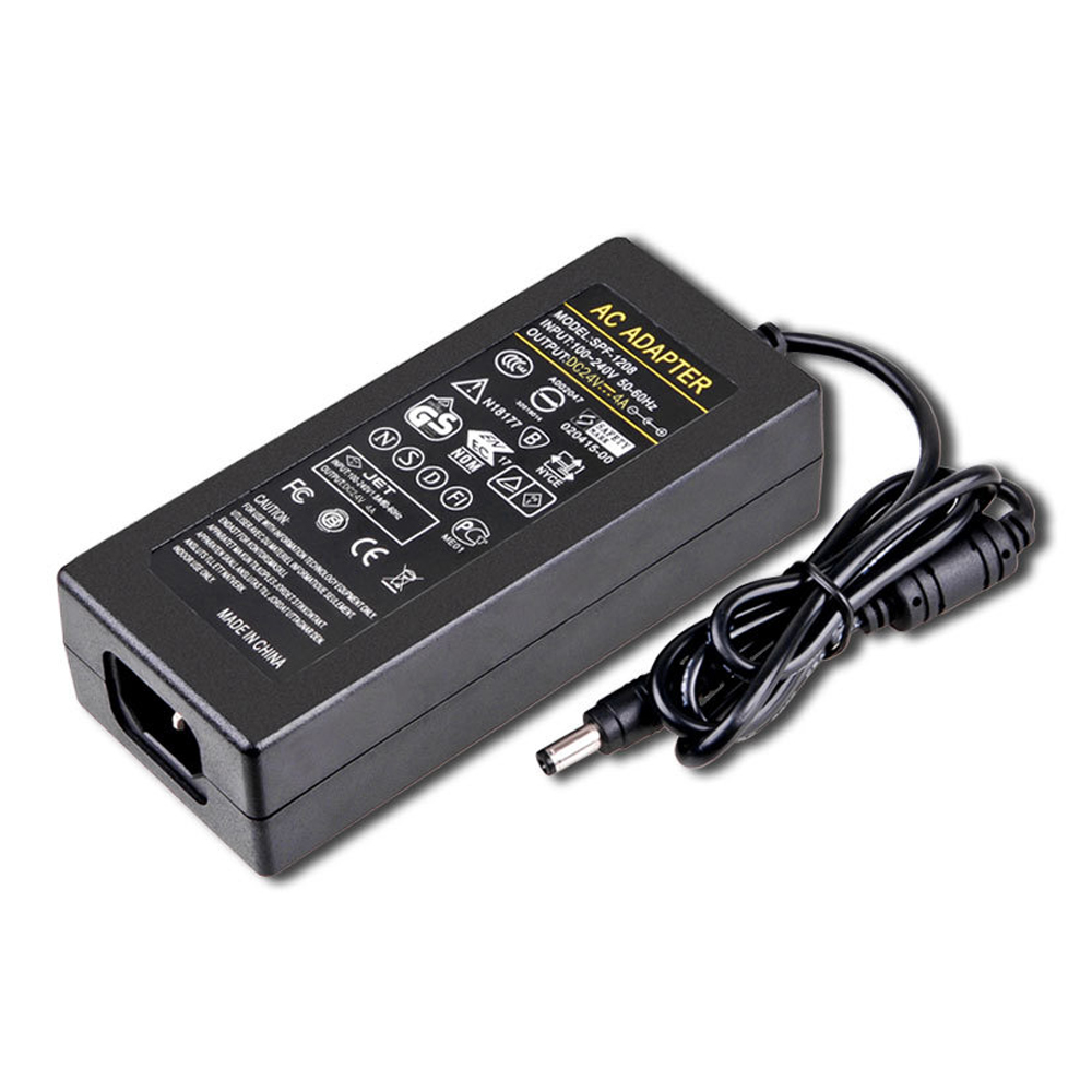 Адаптер живлення імпульсний Voltronic YM-2440 для світлодіодних стрічок та відеоспостереження LED індикація 24 В 4 А 96 Вт (24348)